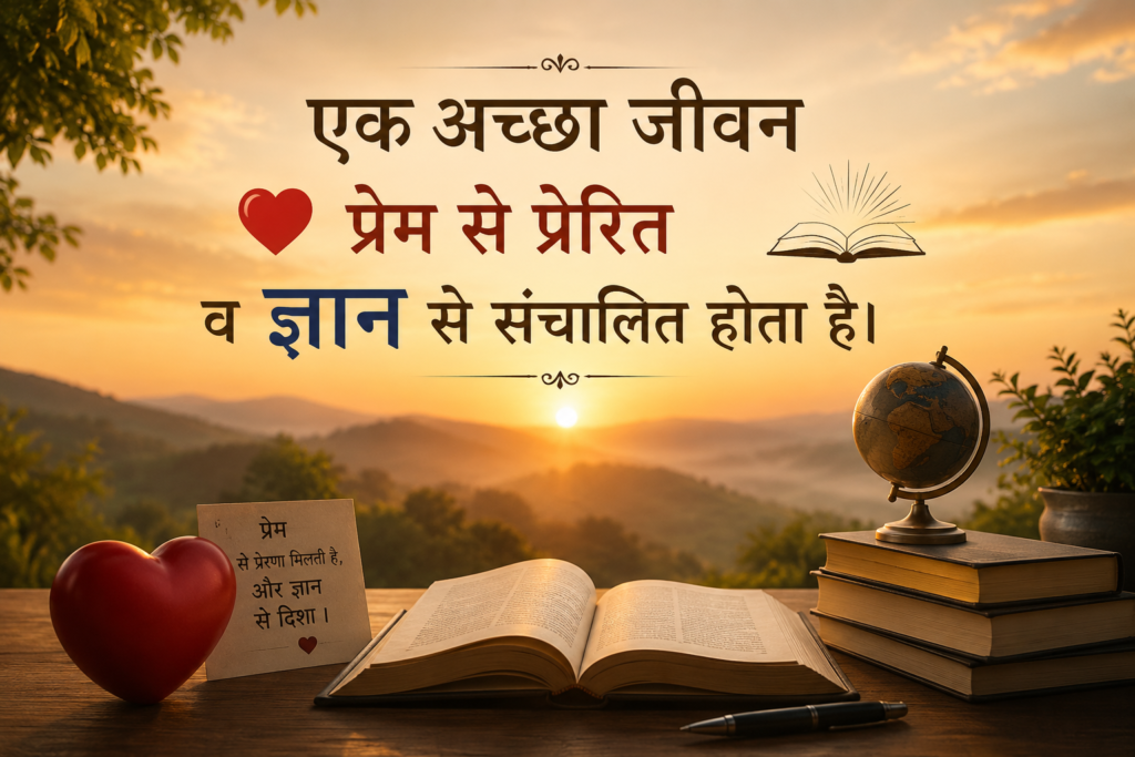 एक अच्छा जीवन प्रेम से प्रेरित व ज्ञान से संचालित होता है chatgpt image sep 1, 2026, 05 35 45 pm