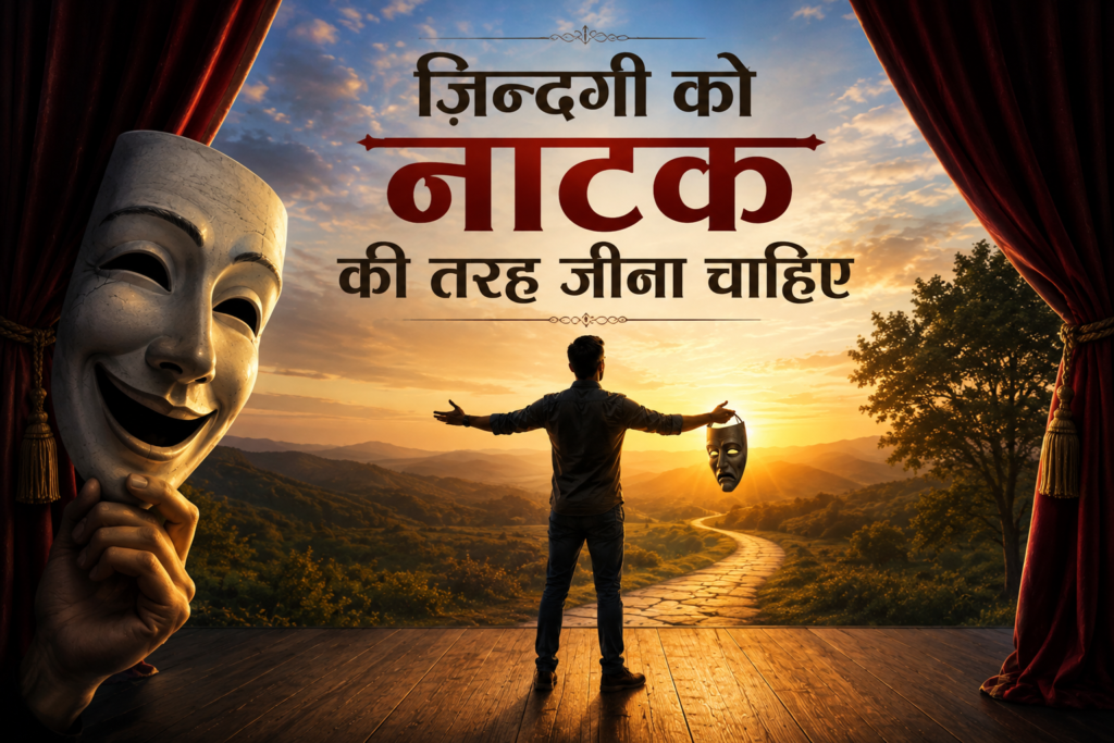 ज़िन्दगी को नाटक की तरह जीना चाहिए ज़िन्दगी को नाटक की तरह जीना चाहिए